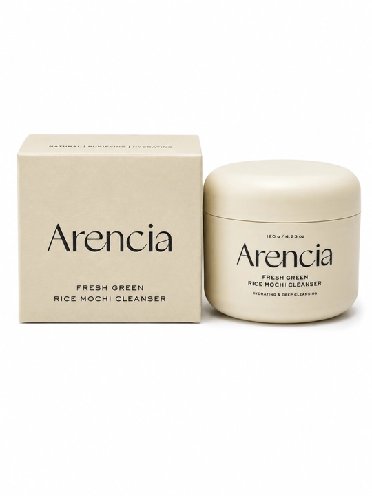 Arencia Fresh Green Rice Mochi Cleanser, очищающее средство для умывания лица 120 г, Корея