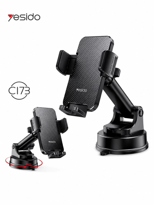 Yesido C173 avtomobil uchun vakuumli telefon ushlagichi, 360° aylanuvchi - 