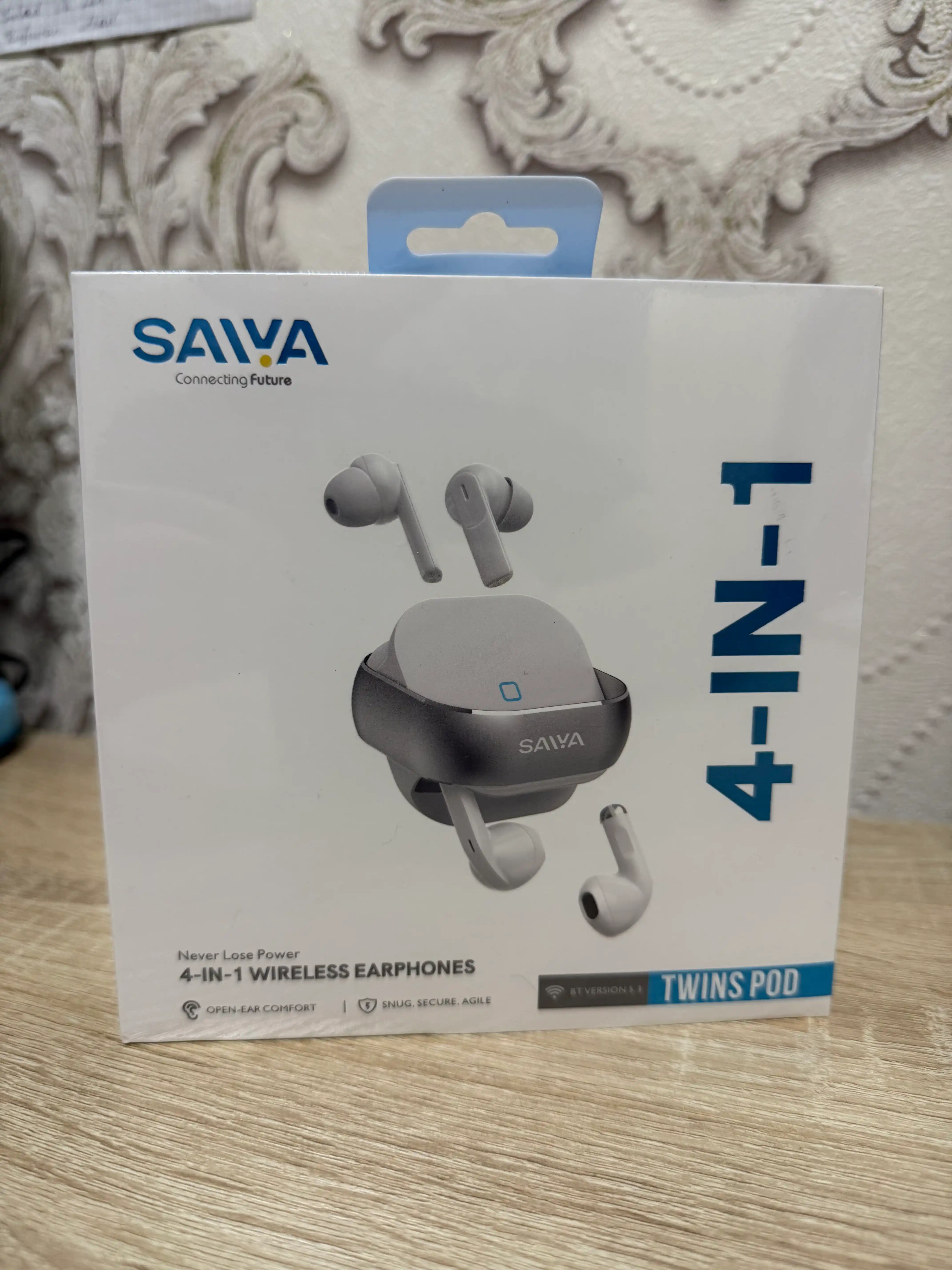 SAIVA TWS 4-in-1 Simsiz Quloqchin Bluetooth 5.3 | HD Ovoz | Sensorli Boshqaruv | IPX4 |