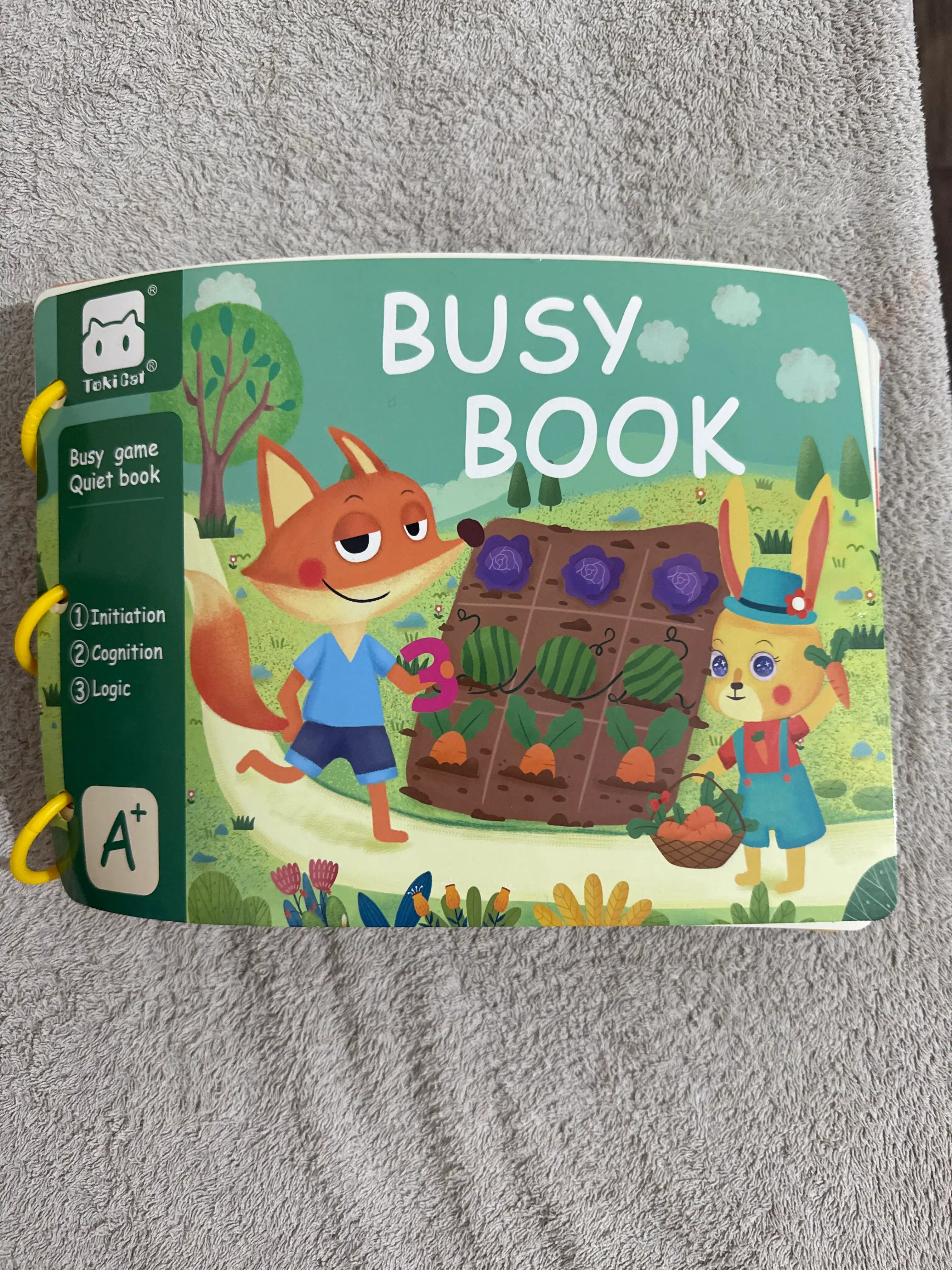 Развивающая книга Busybook, Монтессори на липучках