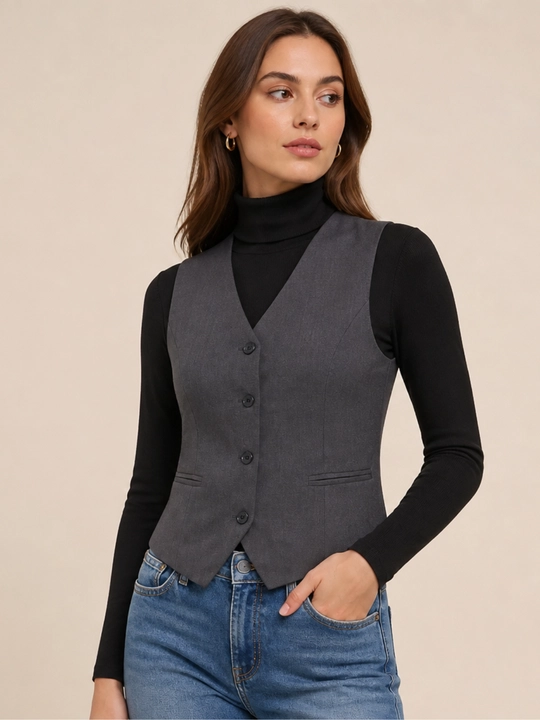 Yengsiz smokingli ayollar kostyumbop nimchasi, o‘lchami: S, M, L, XL, XXL