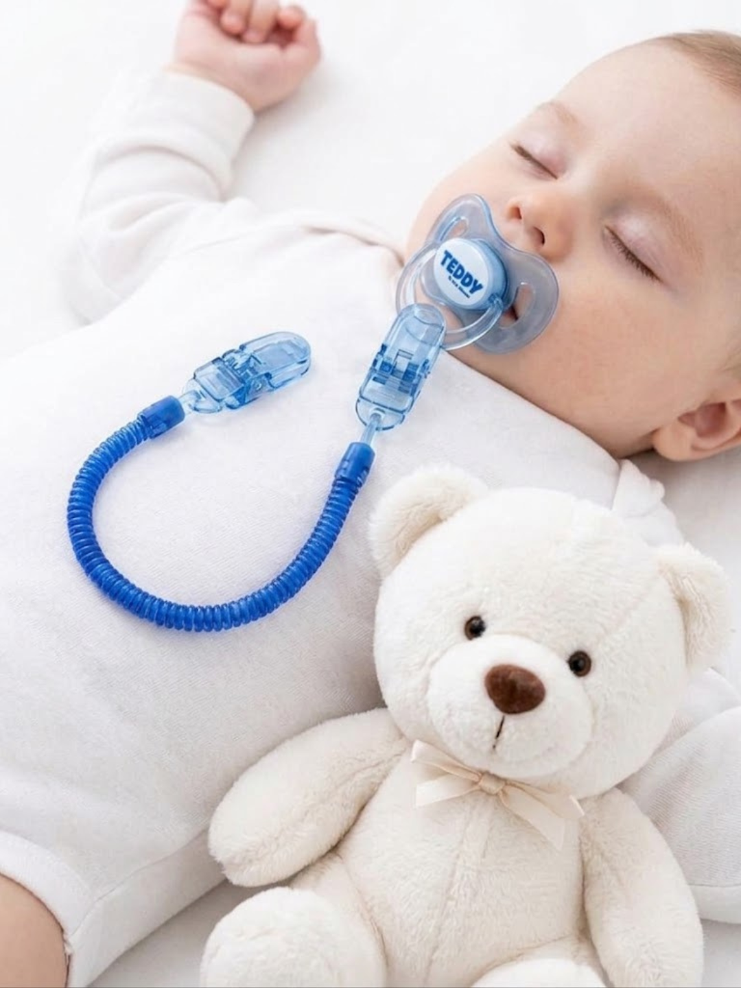 Kokrak uci uchun ushlagich, Teddy so‘rgichi uchun zanjir, bolalar ko‘krak uchi uchun qisqich - 