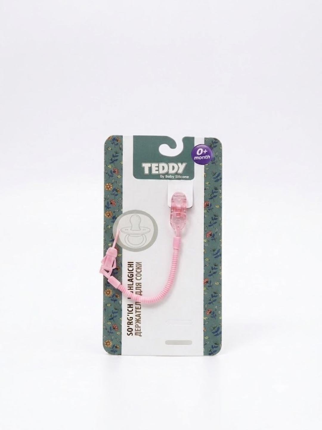 Держатель для соски, цепочка для пустышки Teddy, клипса для сосок, детская