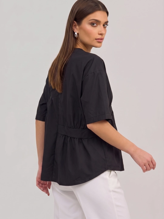Erkin ayollar ko‘ylagi, yeng 3/4, katta o‘lchamlar XL–5XL — ELLY FASHION