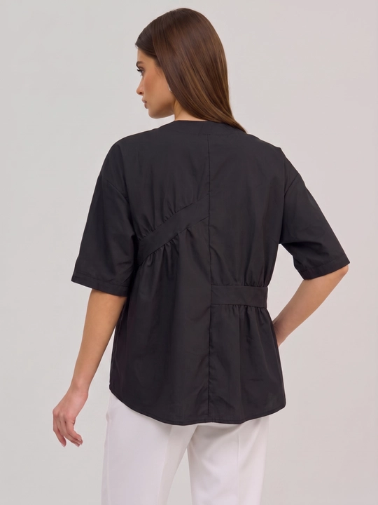 Erkin ayollar ko‘ylagi, yeng 3/4, katta o‘lchamlar XL–5XL — ELLY FASHION