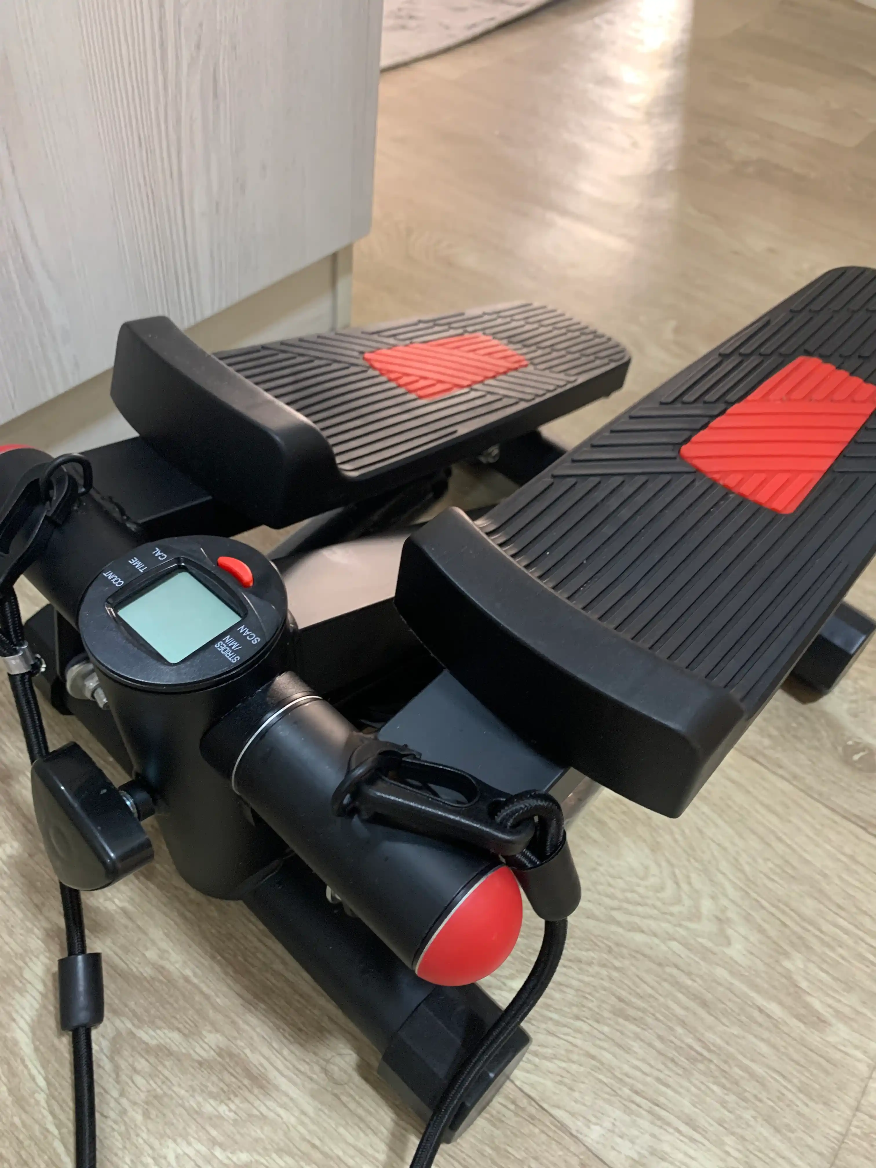 Stepper PRO espanderlar bilan, kardio, fitnes, oyoqlar va vazn yo‘qotish trenajyori