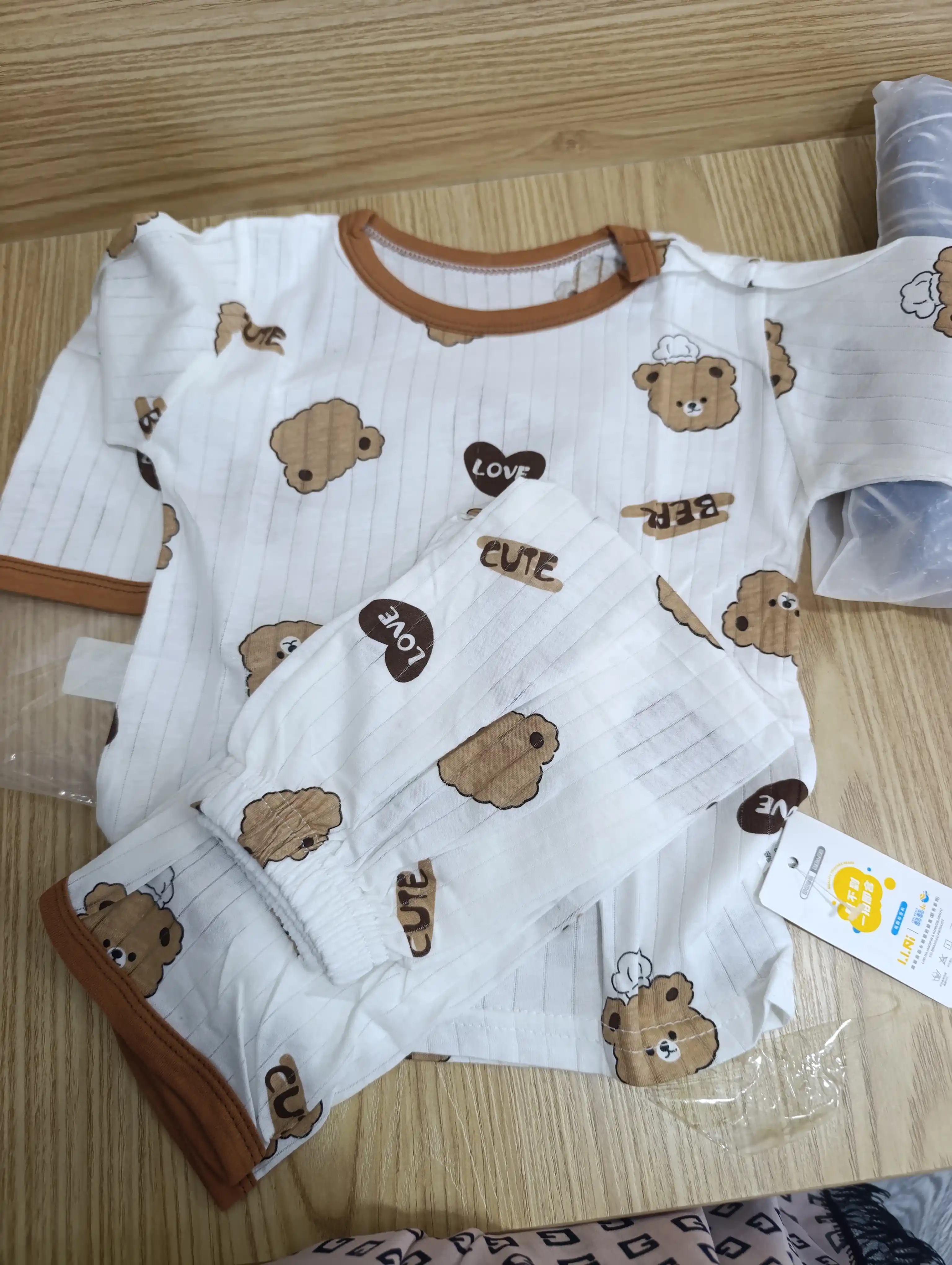 Детский комплект, пижама, хлопок, футболка, штаны, 0-6 лет, одежда для дома