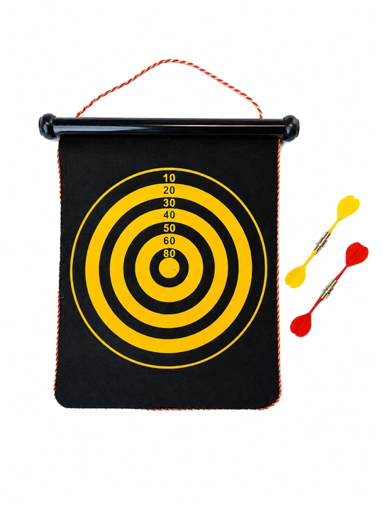 Magnitli darts ikki tomonlama, magnitli nishon va magnitli dartlar, oilaviy o'yin to'plami