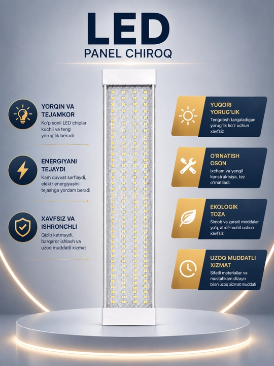 LED chiroq LECCO 20W 6500K ship uchun yoritgich 220V - 