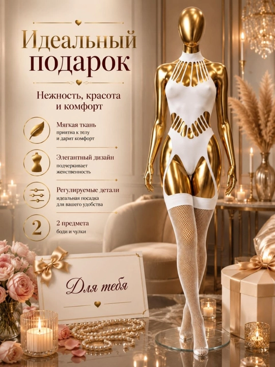 Ночная рубашка, пеньюар стандартного размера - 