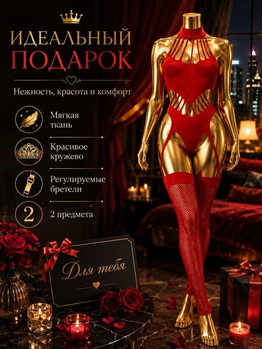 Ночная рубашка, пеньюар стандартного размера - 
