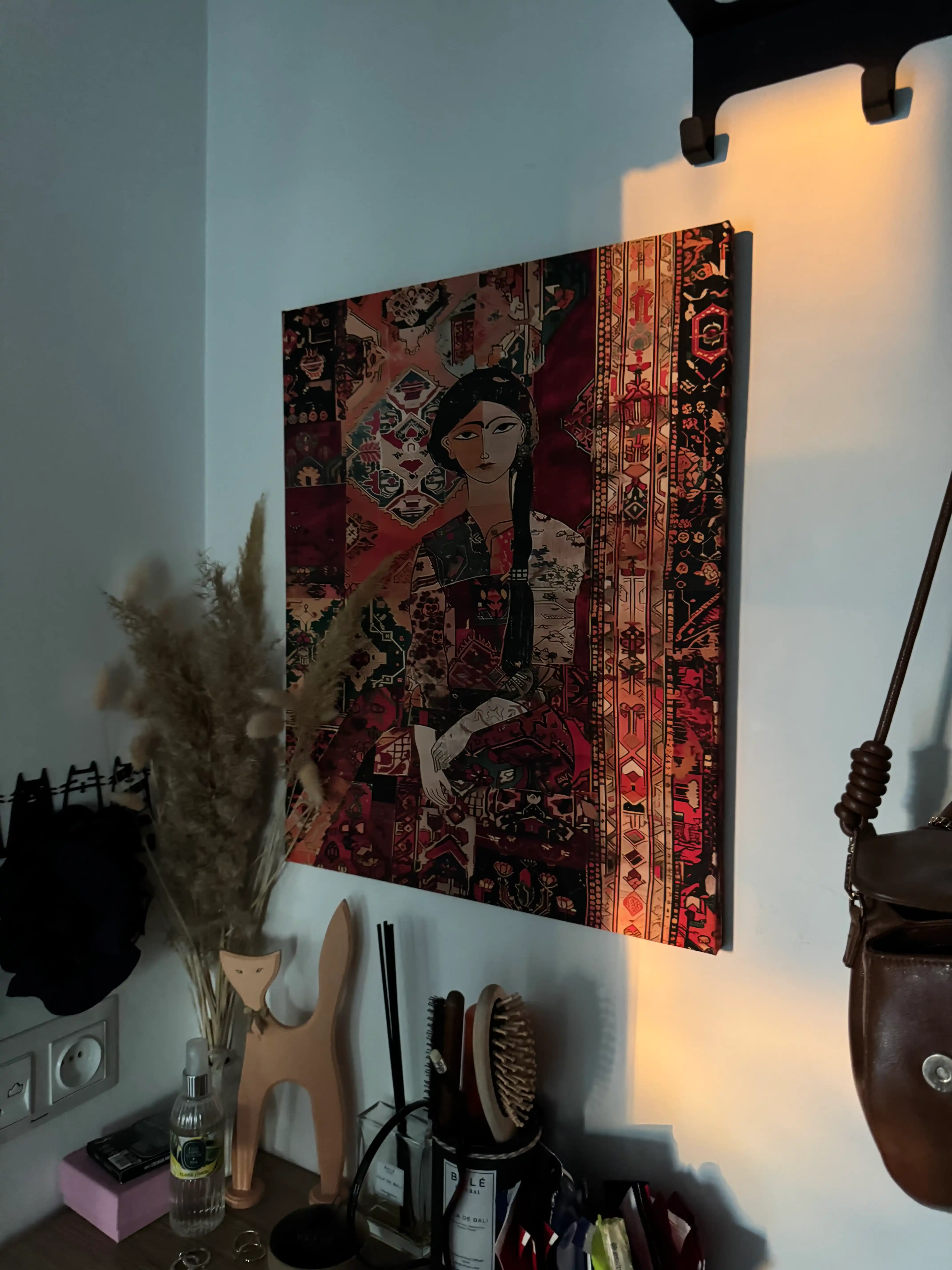 ARTERY devoridagi interyer rasmi, kanvasga bosma, ramka ostidagi poster