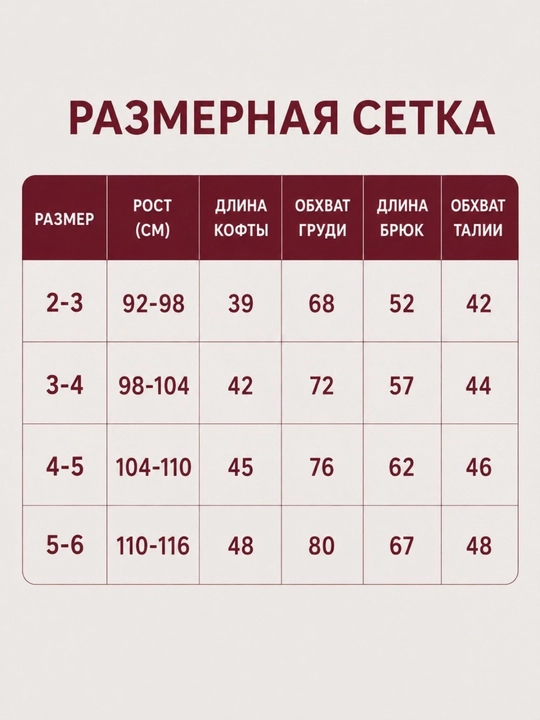 Спортивный костюм для девочки, олимпийка с капюшоном и спортивные брюки, 2-6 лет