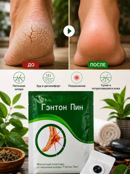Genton Pin, tovon shporasiga qarshi magnitli plastir, tovon yorilishiga qarshi