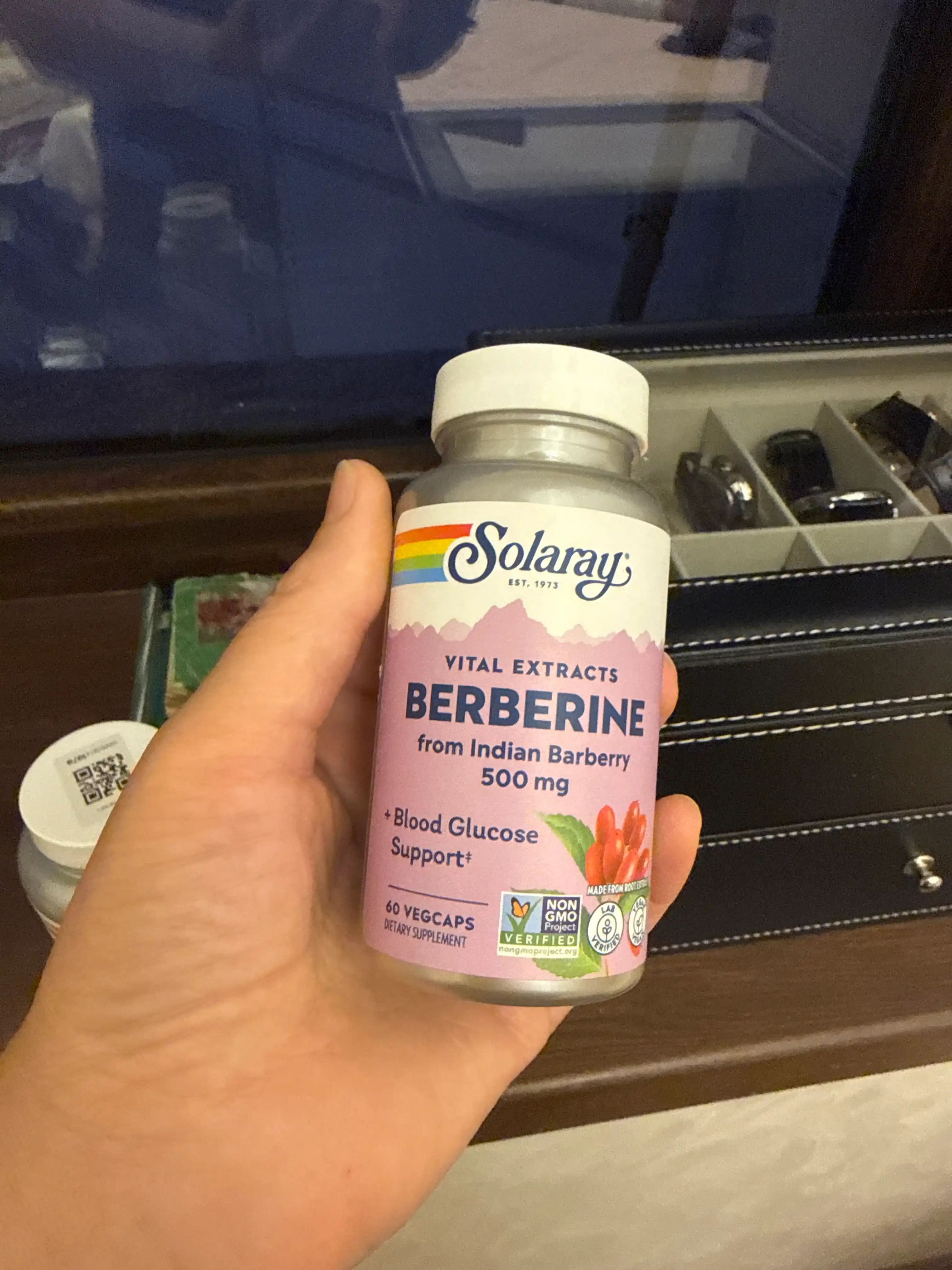 Solaray Berberine 500 mg — o‘simlik ekstrakti, 60 kapsula
