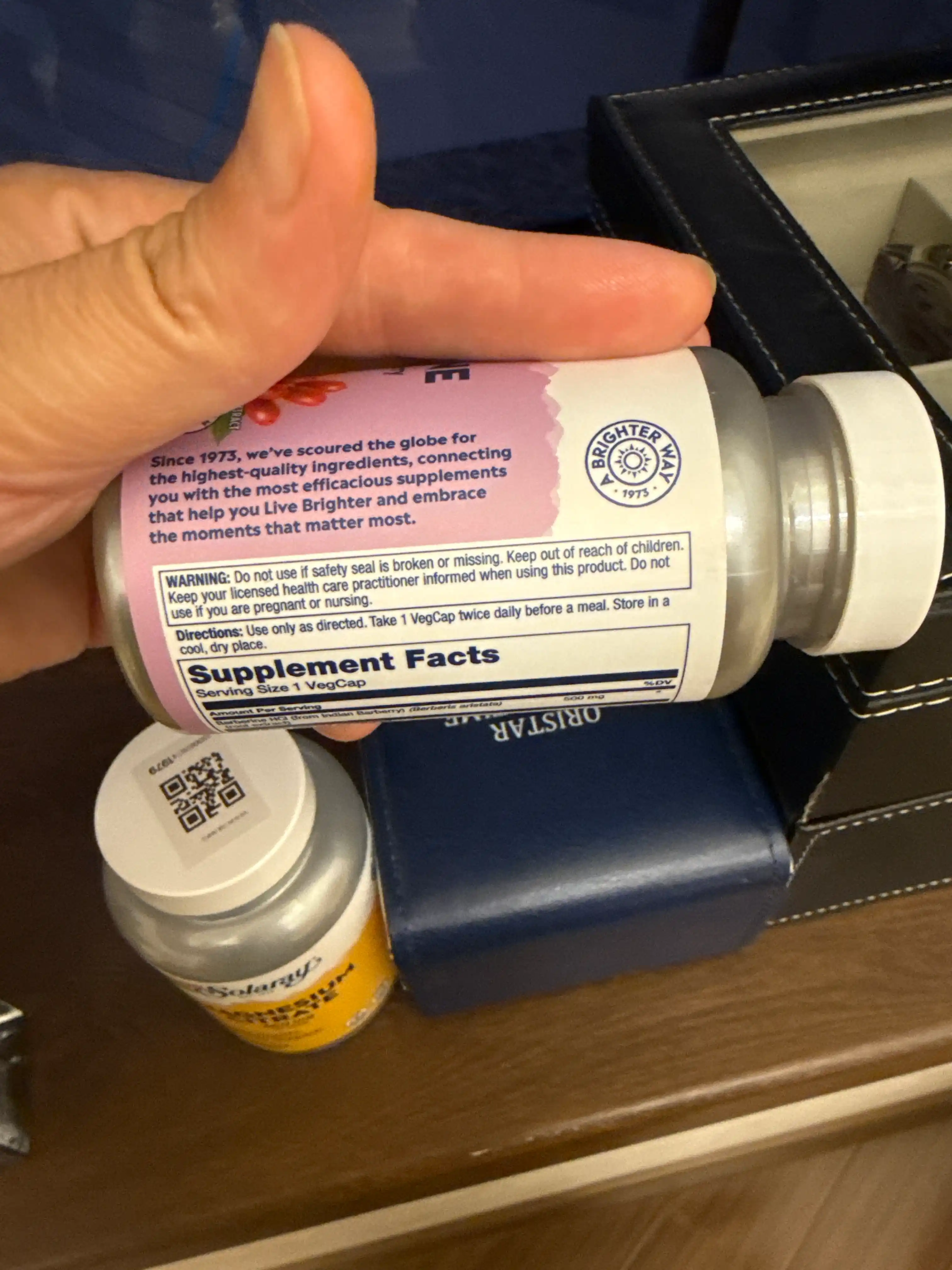 Solaray Berberine 500 mg — o‘simlik ekstrakti, 60 kapsula