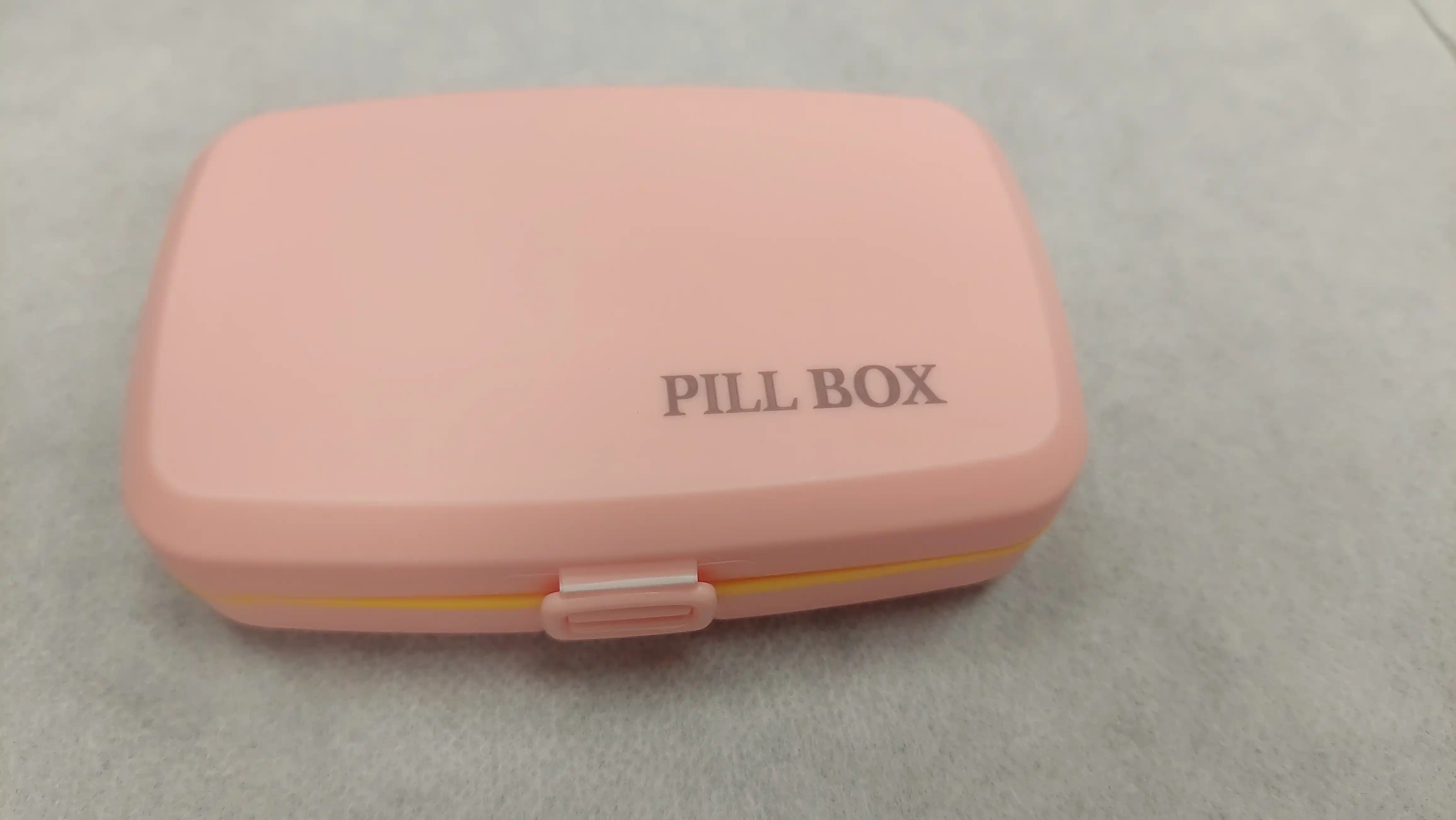 Dori idish haftalik portativ organayzer, dori-darmon qutisi, pillbox konteyner, 6 katakli