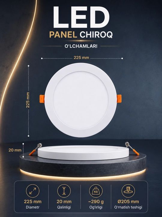 Светодиодная LED панель 36W квадратная, акриловый потолочный светильник