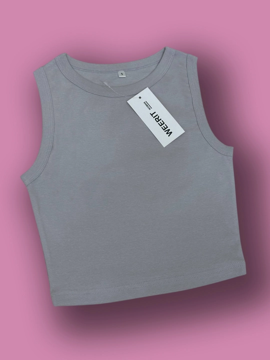 WEERIT Basic ayollar krop-topi, laykra qo‘shilgan paxta, o‘lchamlari XS-L