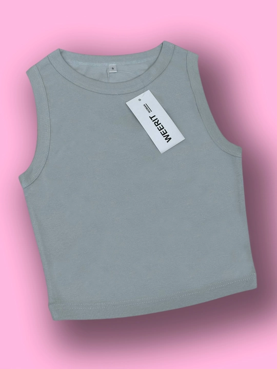 WEERIT Basic ayollar krop-topi, laykra qo‘shilgan paxta, o‘lchamlari XS-L