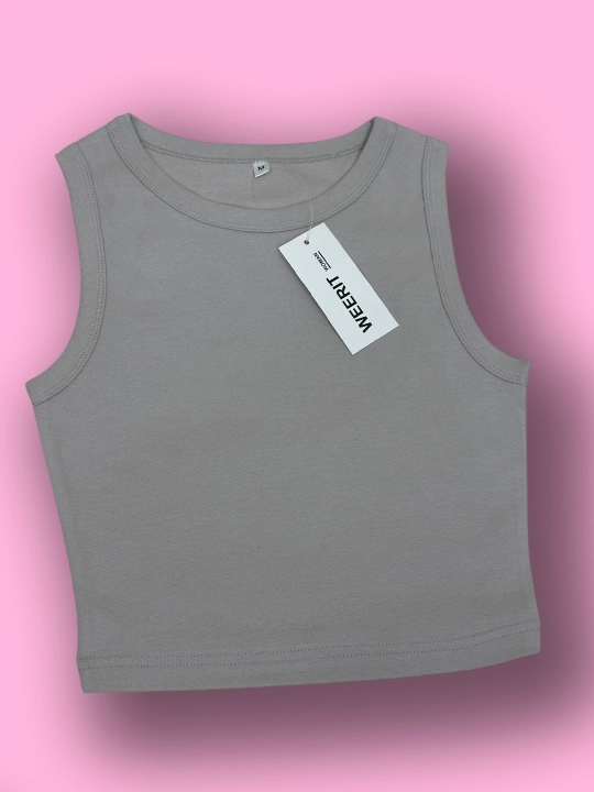 WEERIT Basic ayollar krop-topi, laykra qo‘shilgan paxta, o‘lchamlari XS-L