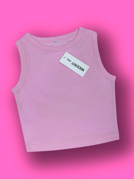 WEERIT Basic ayollar krop-topi, laykra qo‘shilgan paxta, o‘lchamlari XS-L