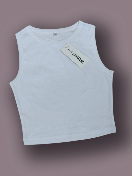 WEERIT Basic ayollar krop-topi, laykra qo‘shilgan paxta, o‘lchamlari XS-L