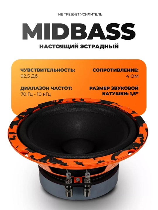 Dl Audio Gryphon Pro 165 MidBass 16 sm avtomobil karnaylari