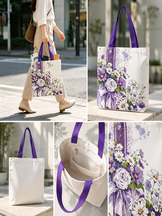 Gulli matoli shopper sumka kundalik foydalanish uchun