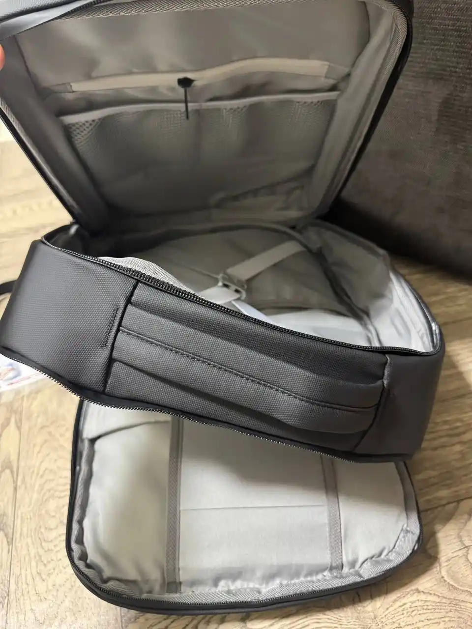 Рюкзак мужской городской для ноутбука, USB, жесткий корпус, водоотталкивающий, для учебы