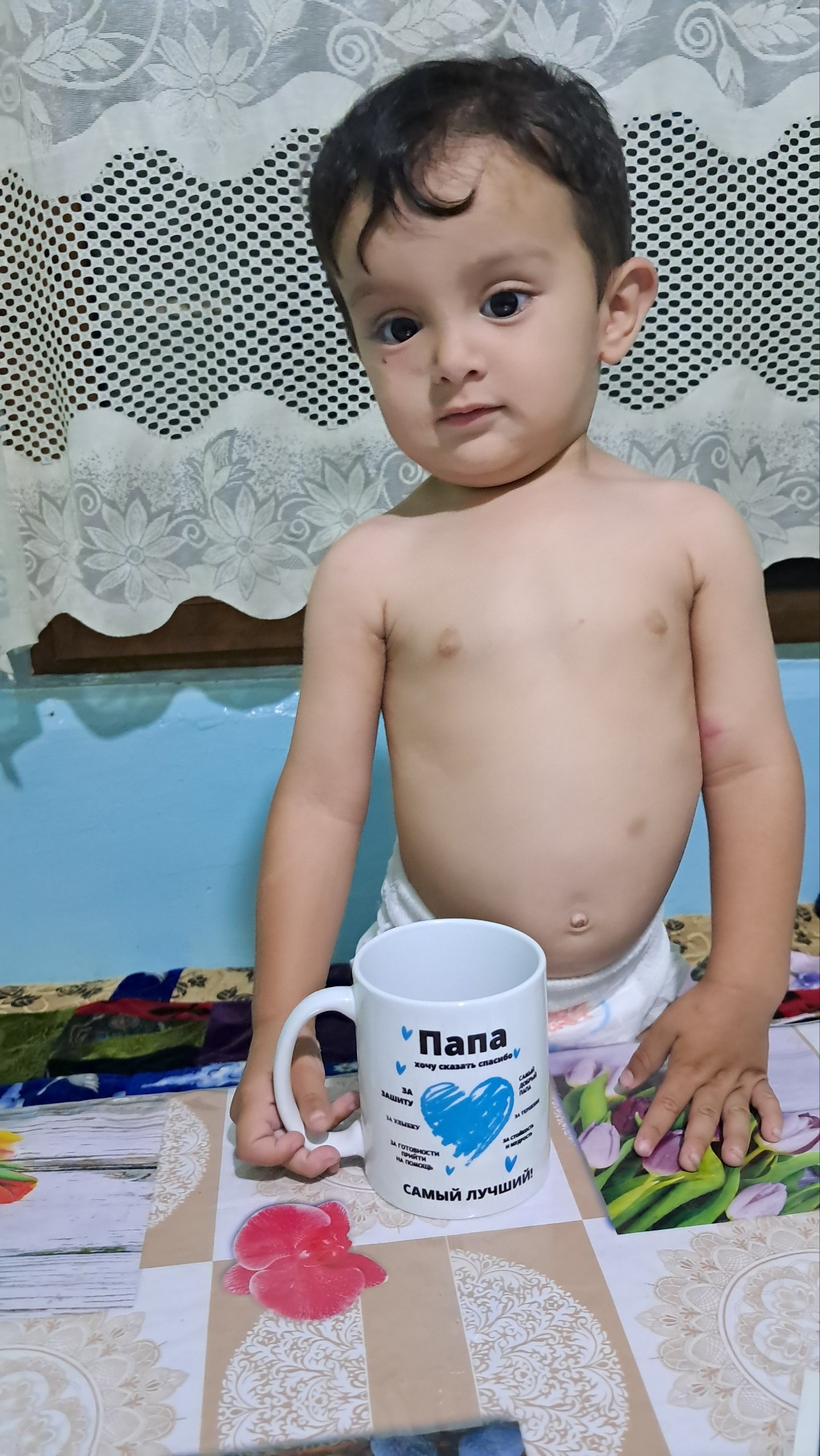 Dadam, onam, buvim va bobom uchun sovg'a sifatida bosmali krujka ,Bakal, finjon