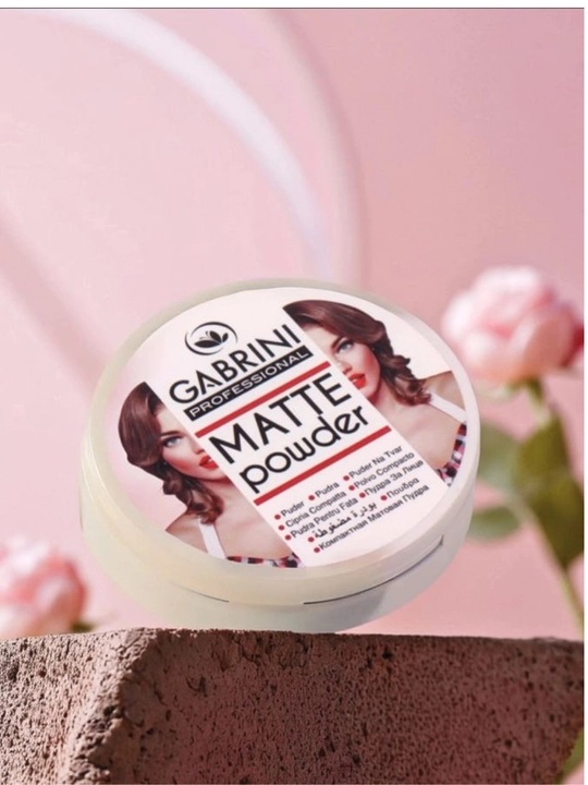 Пудра для лица Gabrini Matte Powder, матовая пудра, водостойкая, 12 г