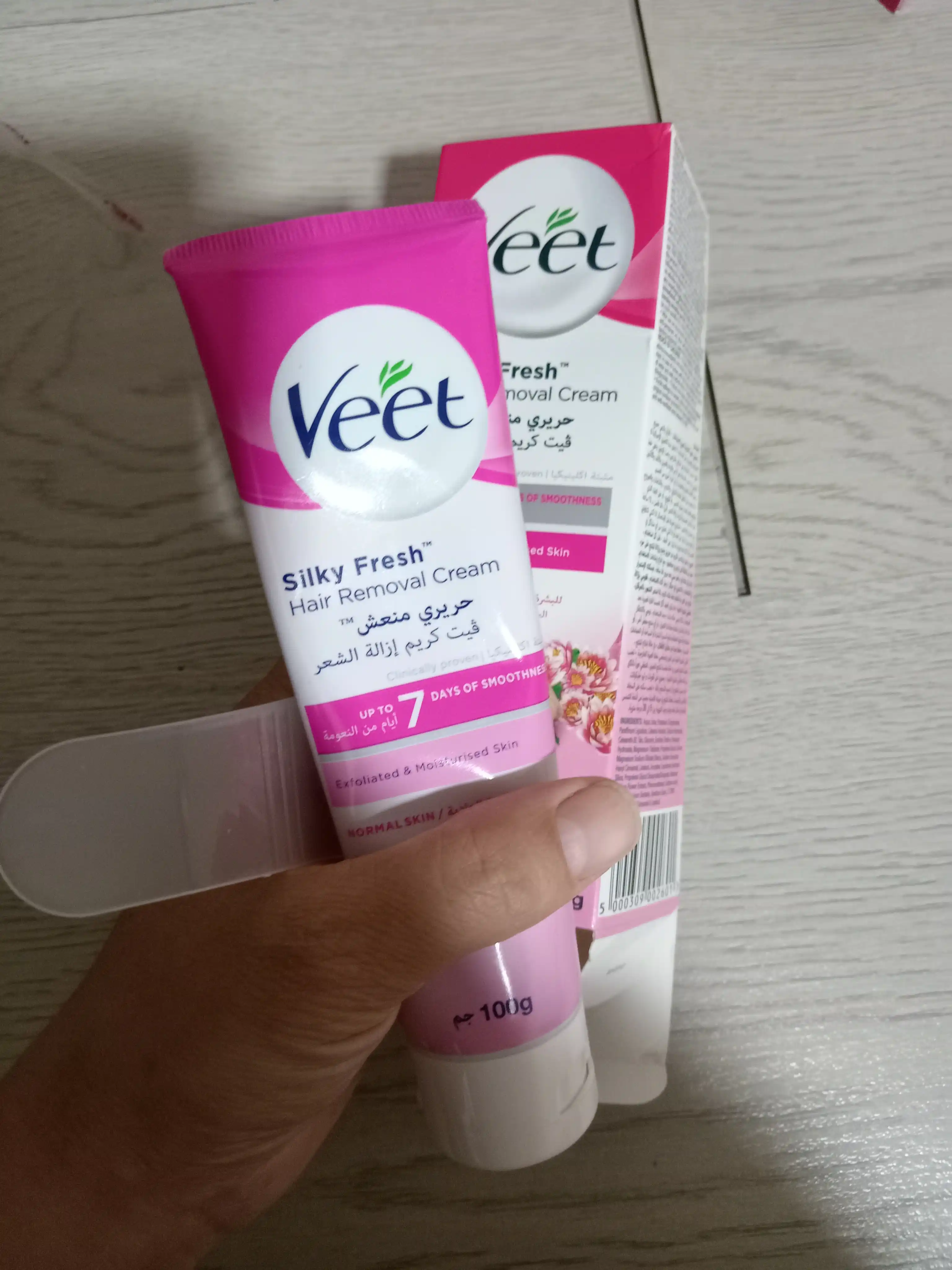 Крем для депиляции, для чувствительной кожи со шпателем в упаковке, Veet, 100 мл