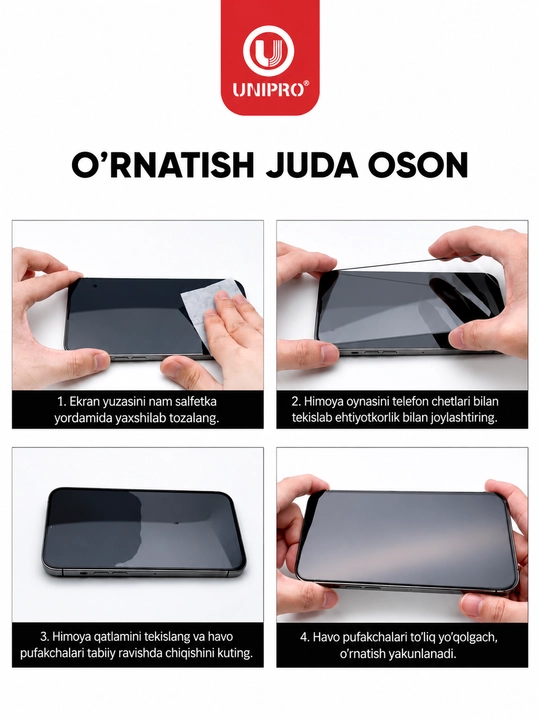 Himoya oynasi yuqori sifatli Tempered tonirovka va shaffof, S24 Ultra,S25 Ultra,S26 Ultra