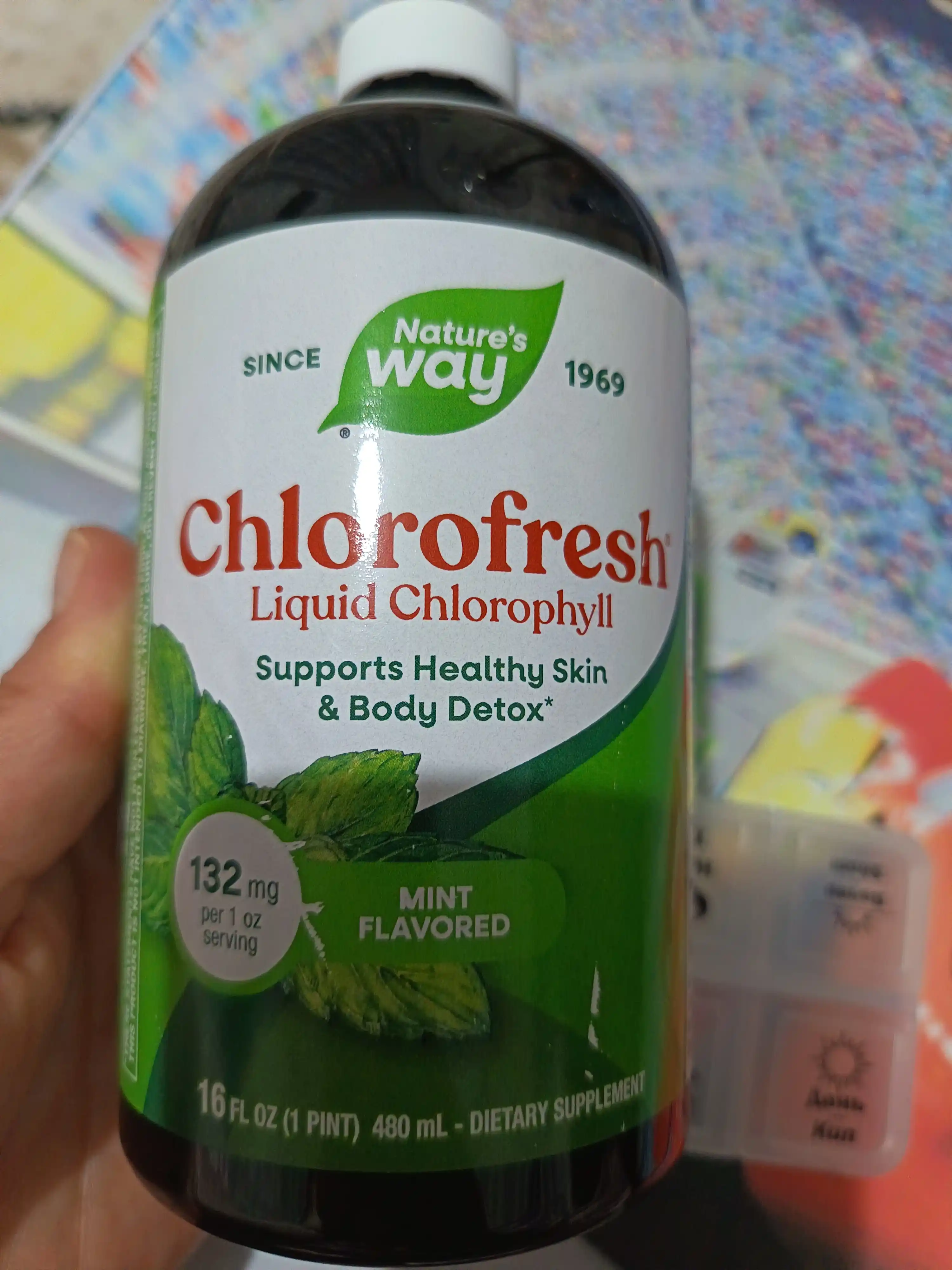 Хлорофилл со вкусом мяты, Nature's Way Liquid Chlorofresh, 480 мл
