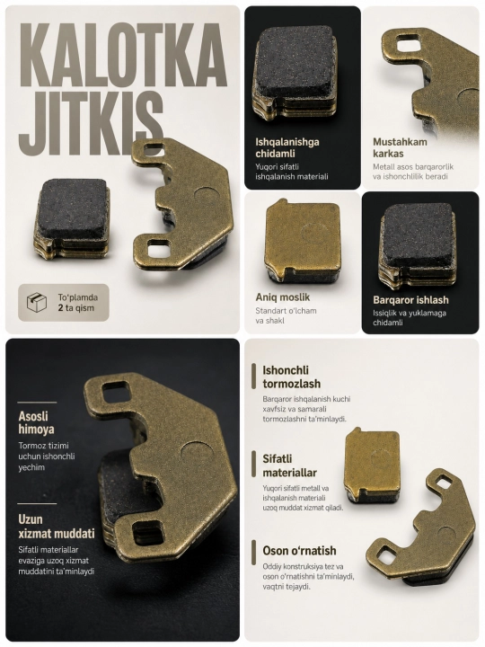 DEFT MOTO MODEL-K009 Tormoz Kolodkasi (Disk Tormoz Kalodkasi) - 