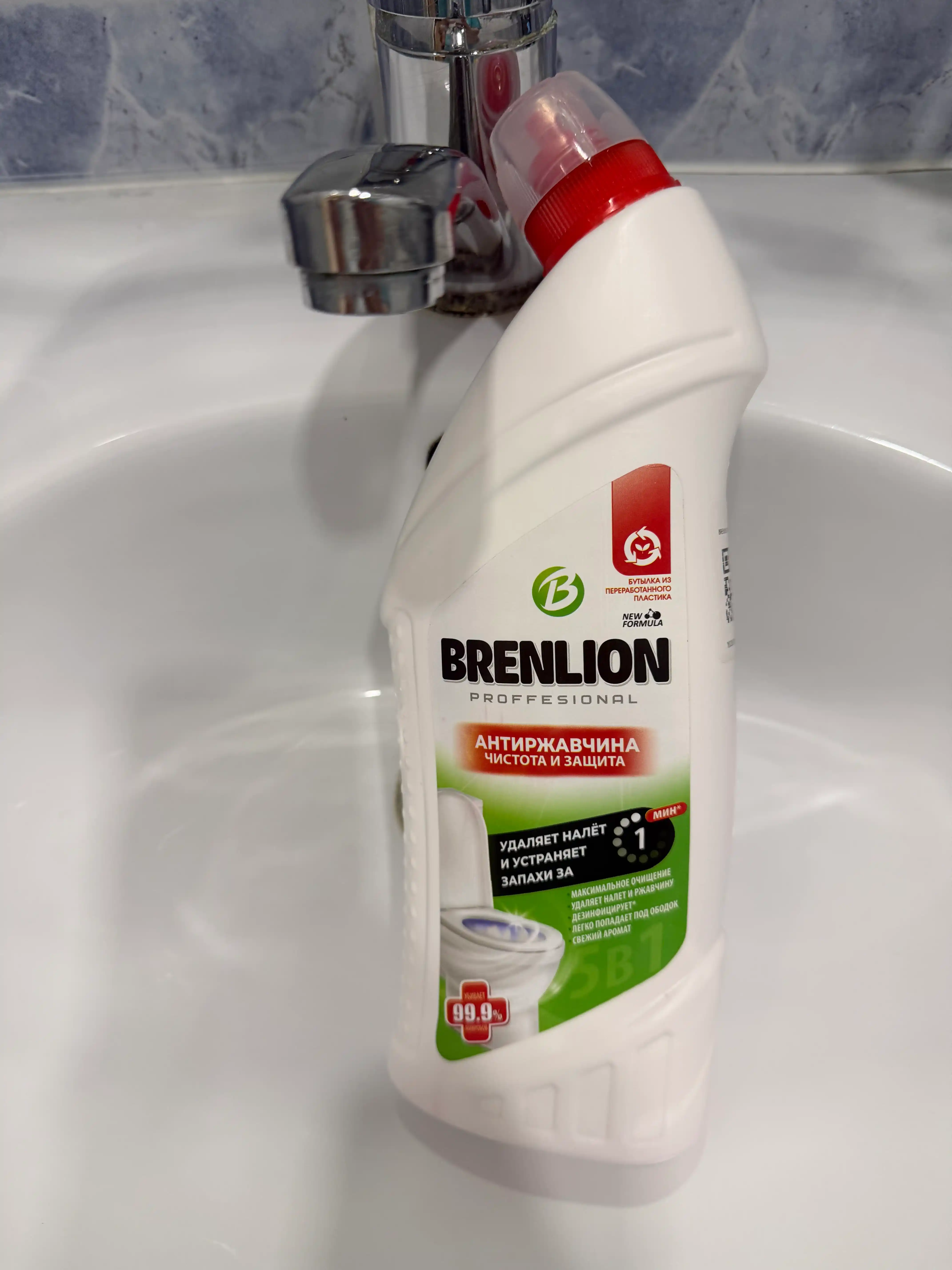 Чистящее средство для ванной и унитаза Brenlion 5в1 от ржавчины, бактерий и налета