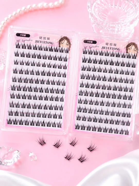 Самоклеящиеся пучковые ресницы Lashes Doll без клея - 