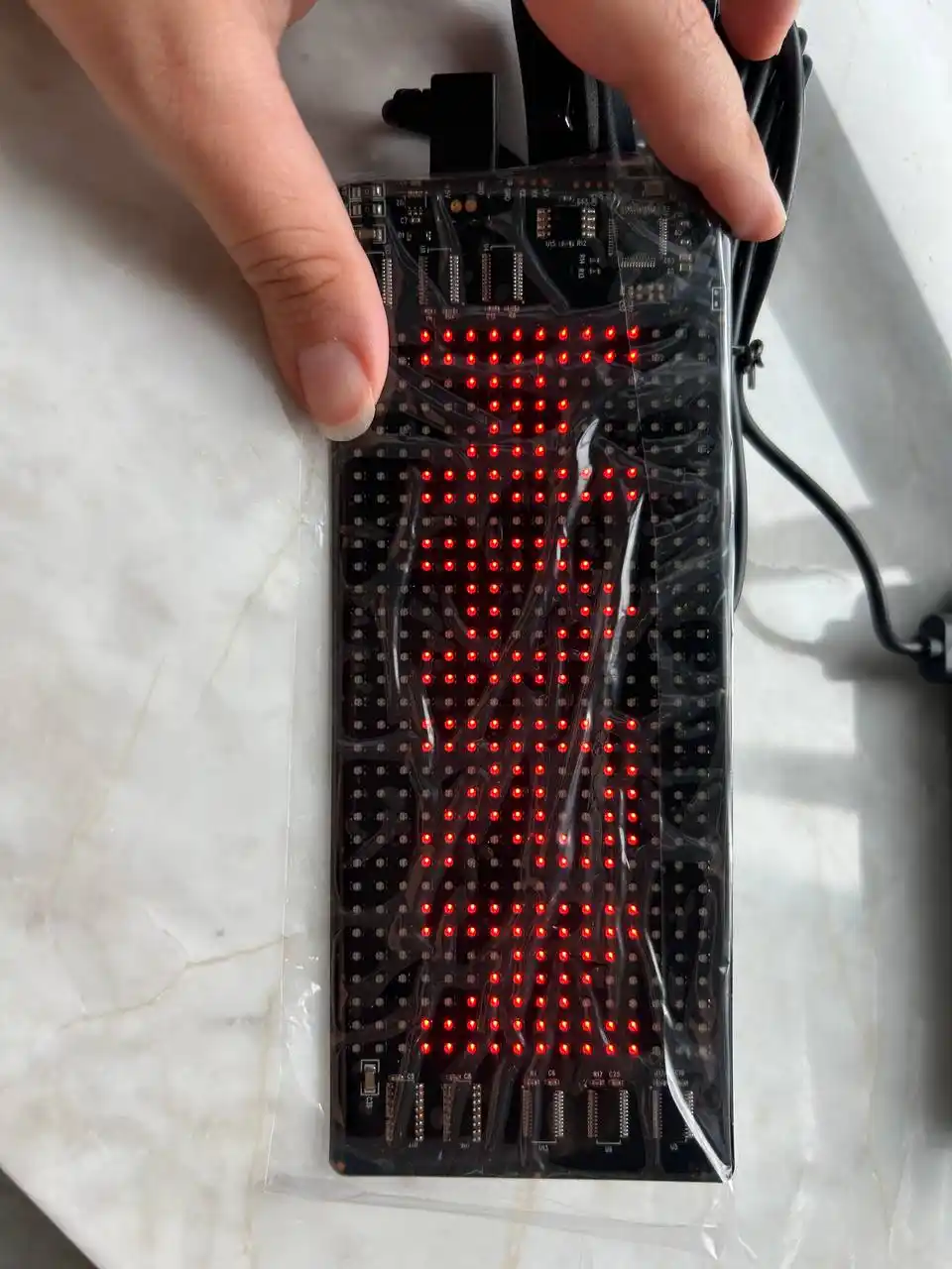 Умный LED-экран для авто, RGB картинка, с голосовым управлением