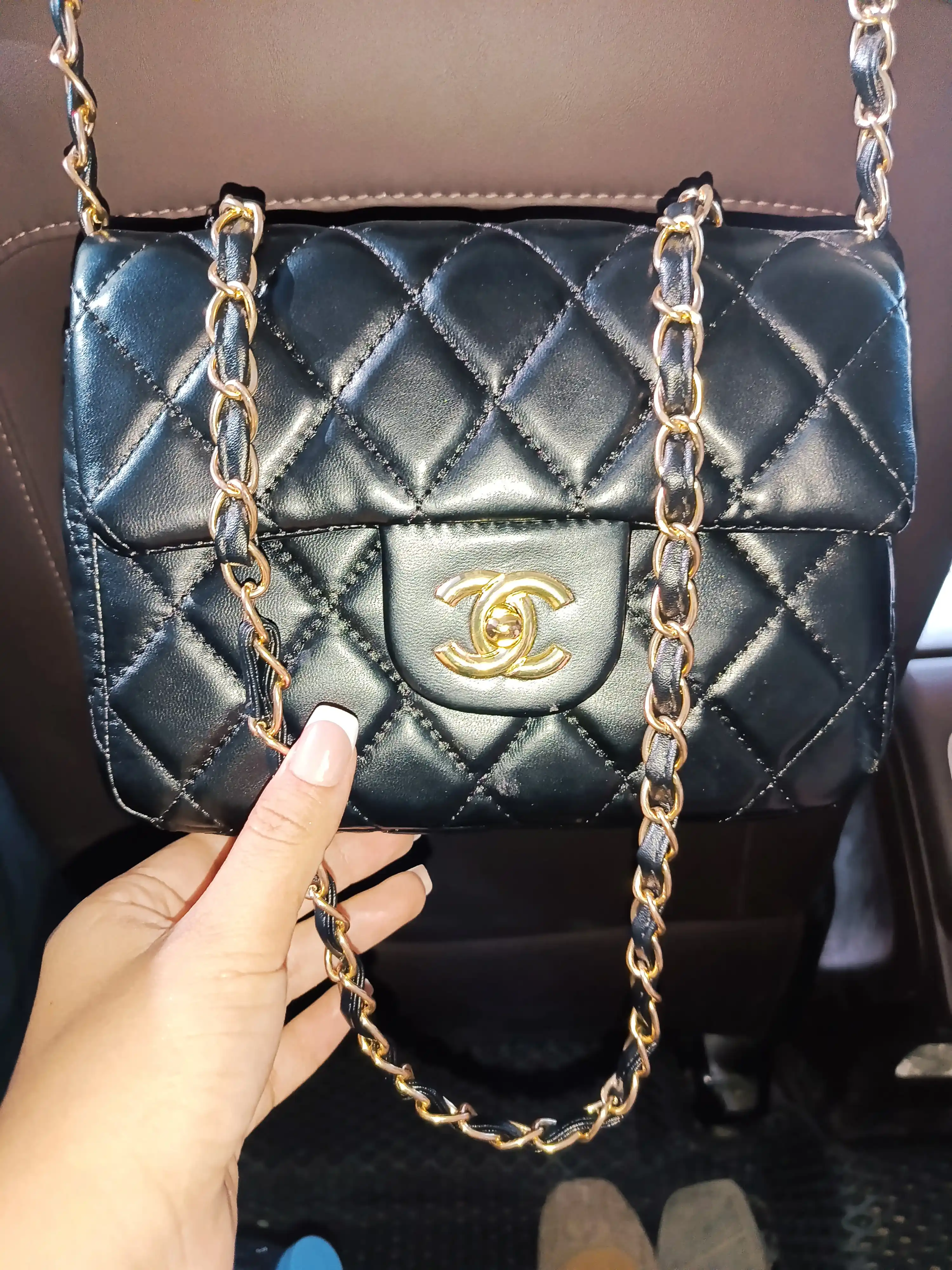 Chanel uslubidagi ayollar yelka sumkasi qizlar uchun oq sumkalar