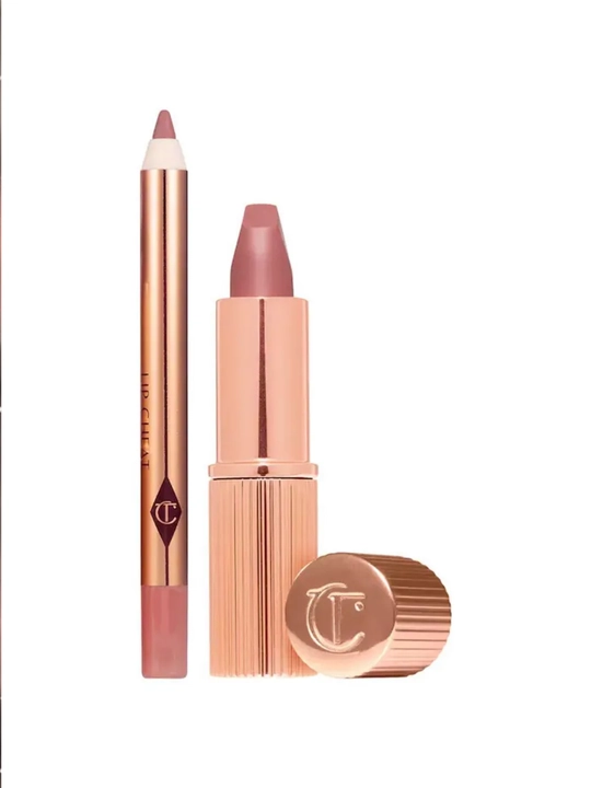 CHARLOTTE TILBURY — популярный набор помады и карандаша для губ, оттенок Pillow Talk Fair - 