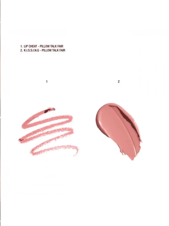 CHARLOTTE TILBURY — популярный набор помады и карандаша для губ, оттенок Pillow Talk Fair