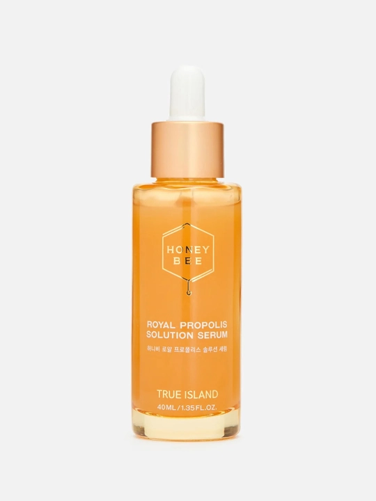 Propolisli zardob TRUE ISLAND HONEY BEE ROYAL PROPOLIS SOLUTION SERUM, 40 мл, yuz uchun