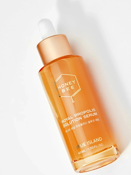 Propolisli zardob TRUE ISLAND HONEY BEE ROYAL PROPOLIS SOLUTION SERUM, 40 мл, yuz uchun