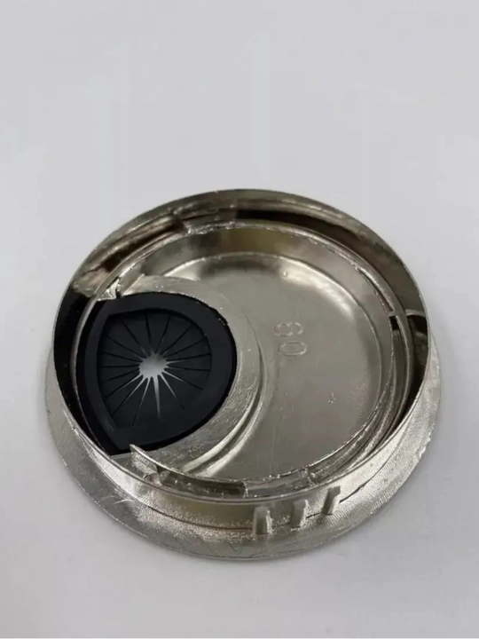 Заглушка кабель-канала Ø60 мм INOX из нержавеющий металл и пластмасса для мебели и стола