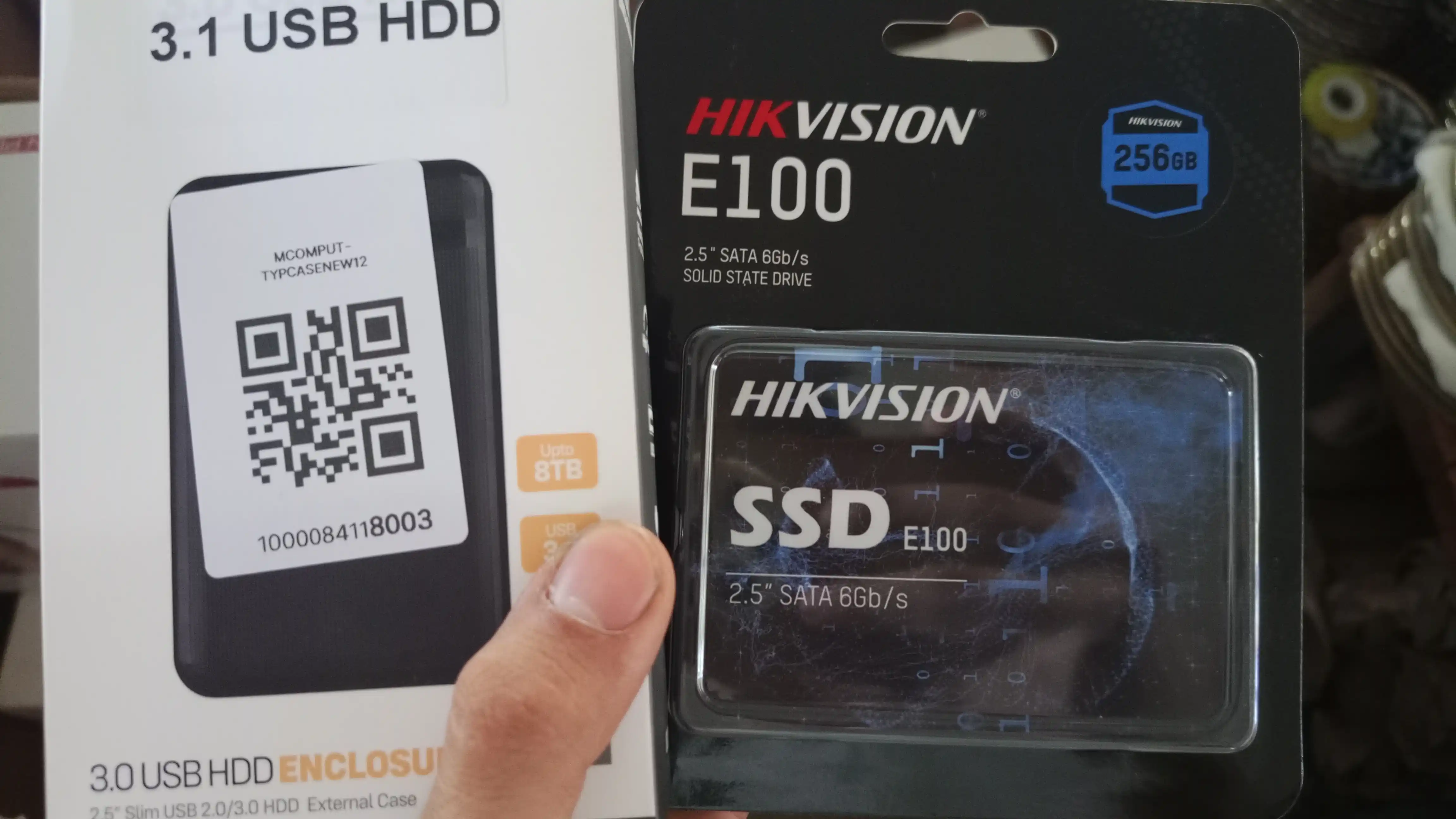 SATA HDD/SSD tashqi korpusi 2.5", 6 Gbit/s gacha bo'lgan USB 3.1 tashqi korpusi