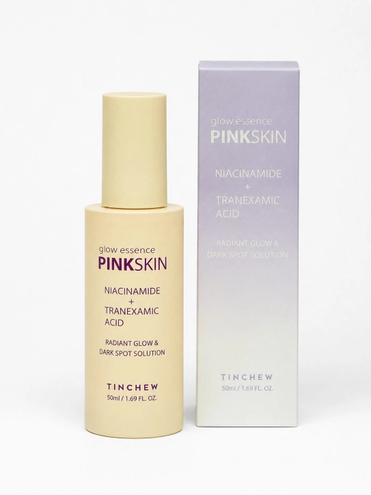 Essensiya yuz uchun tinchew pinkskin glow yumshak teri uchun 50 ml