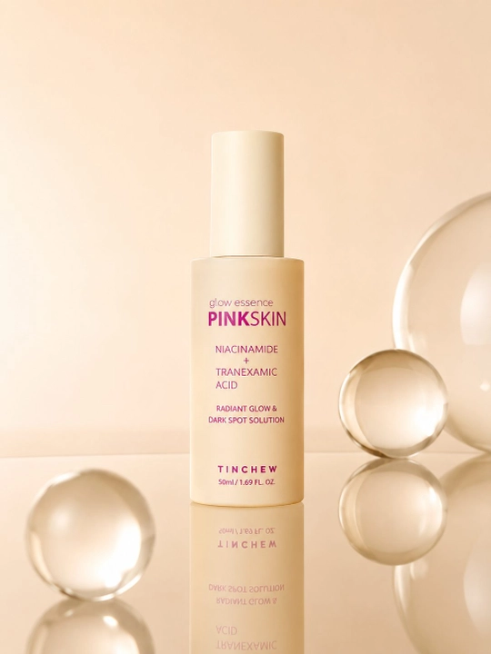 Essensiya yuz uchun tinchew pinkskin glow yumshak teri uchun 50 ml - 