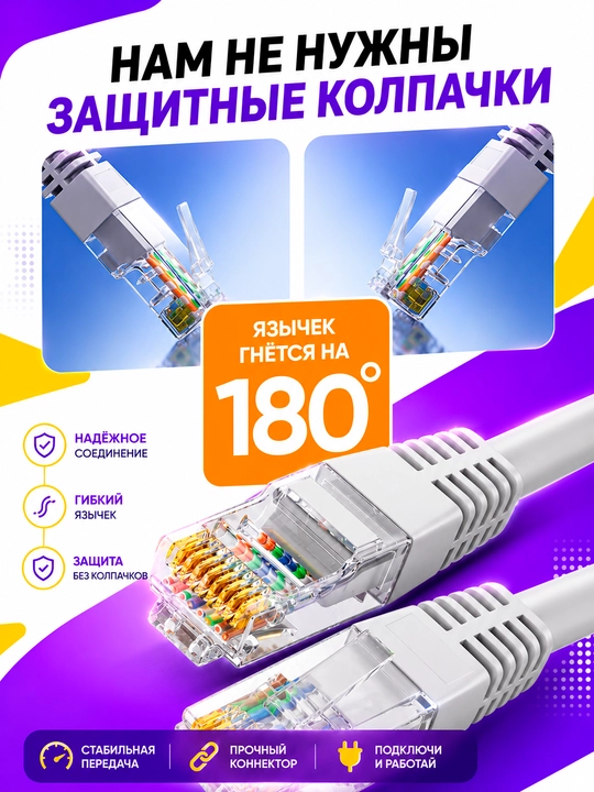 Lan кабель CAT6 RJ45, LAN, UTP CAT 6, сеть 10Gb/s сетевой кабель патч 1.5 3 5 10, 25, 30 м