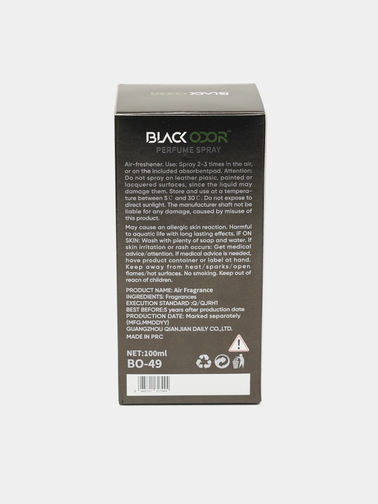 Mashina, uy, ofis uchun "BLACK ODOR" xushbo‘ylantiruvchisi va xushbo‘ylantiruvchisi